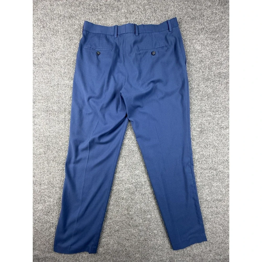 Perry Ellis Pants Mens 34x32 Stretch Dress Slacks Flat Front Business Office Wor